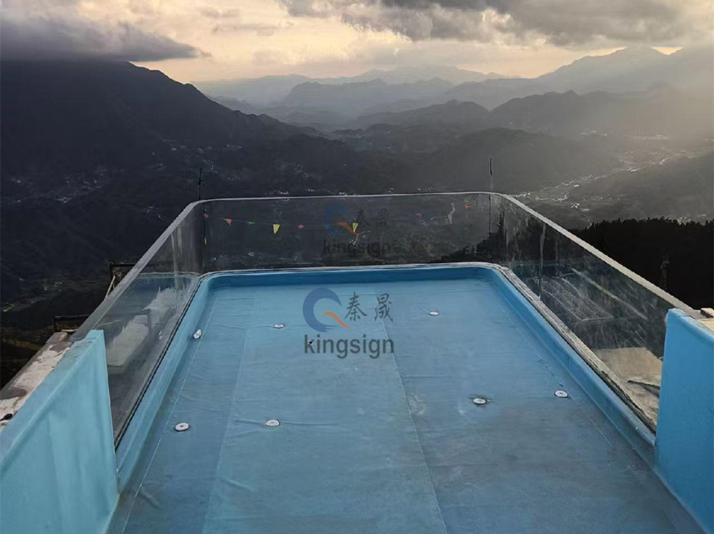 Kingssign U Shape Akrylic Pool Instalace Windows